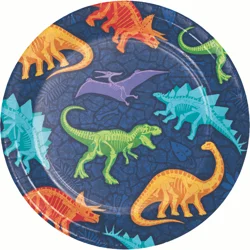 Creative Converting Dino Dig Lunch Plate, 8 ct.
