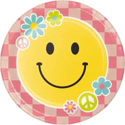 Creative Converting Flower Power Dinner Plate