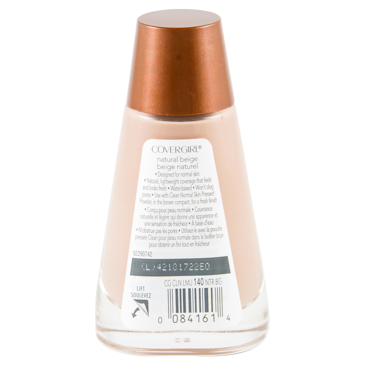 slide 22 of 27, COVERGIRL Clean Liquid Foundation - 140 Natural Beige - 1 fl oz, 1 fl oz
