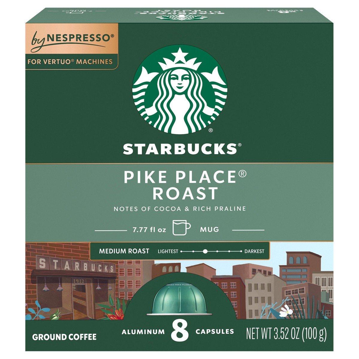 slide 1 of 12, Starbucks by Nespresso Vertuo Line Pike Place 8 ct, 8 ct