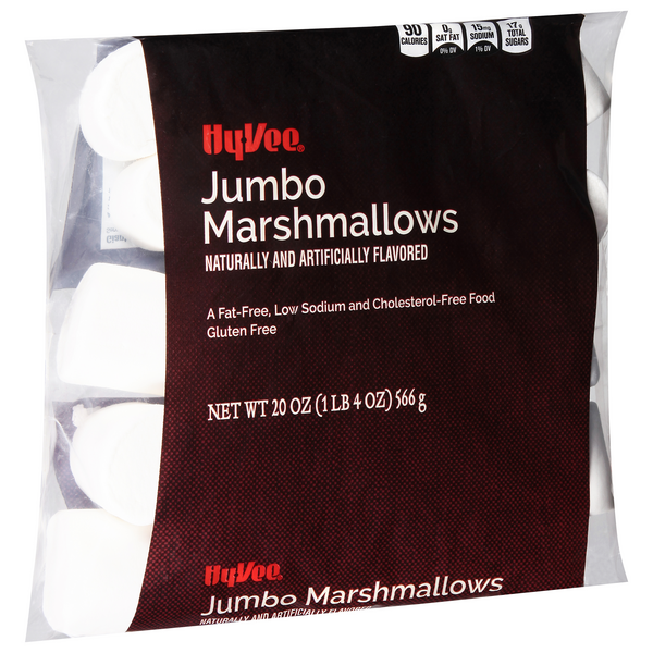 slide 1 of 1, Hy-vee Jumbo Marshmallows, 20 oz