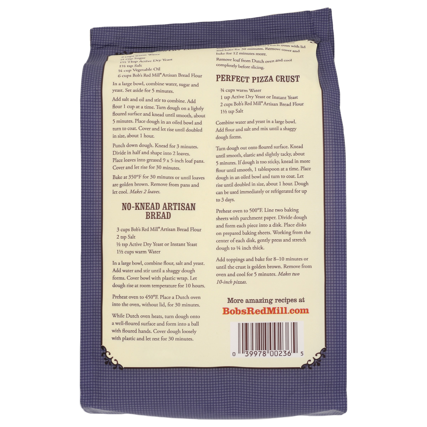 slide 2 of 4, Bob's Red Mill Unbleached Enriched Artisan Bread Flour 5 lb, 5 lb