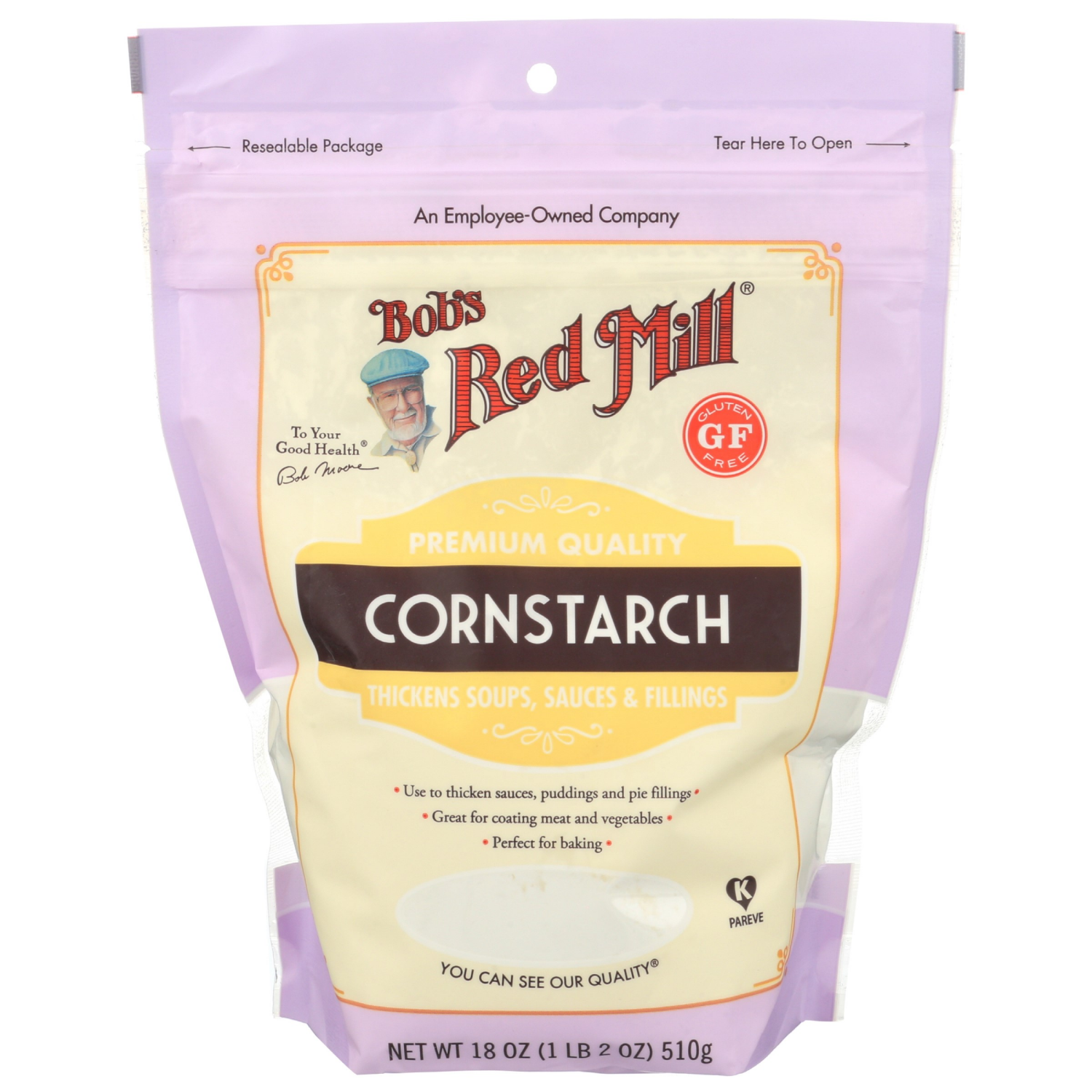 slide 1 of 3, Bob's Red Mill Premium Quality Cornstarch 18 oz, 18 oz