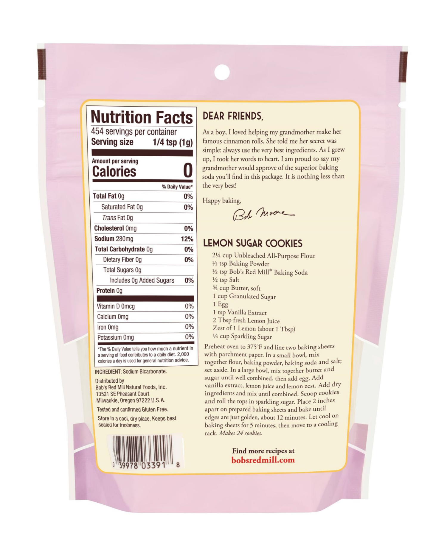 slide 2 of 3, Bob's Red Mill Gluten Free Baking Soda 16 oz, 16 oz