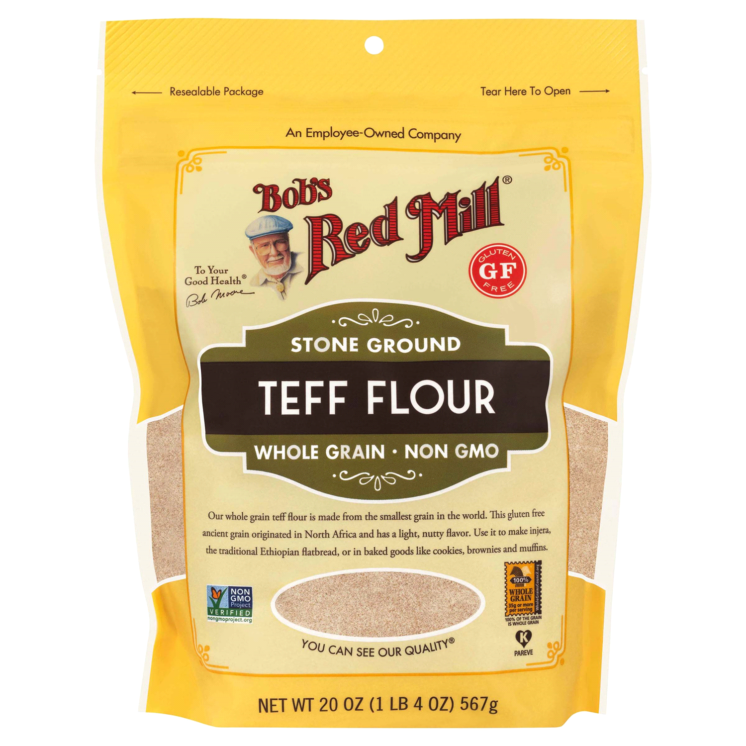 slide 1 of 2, Bob's Red Mill Teff Flour - 20 oz, 20 oz