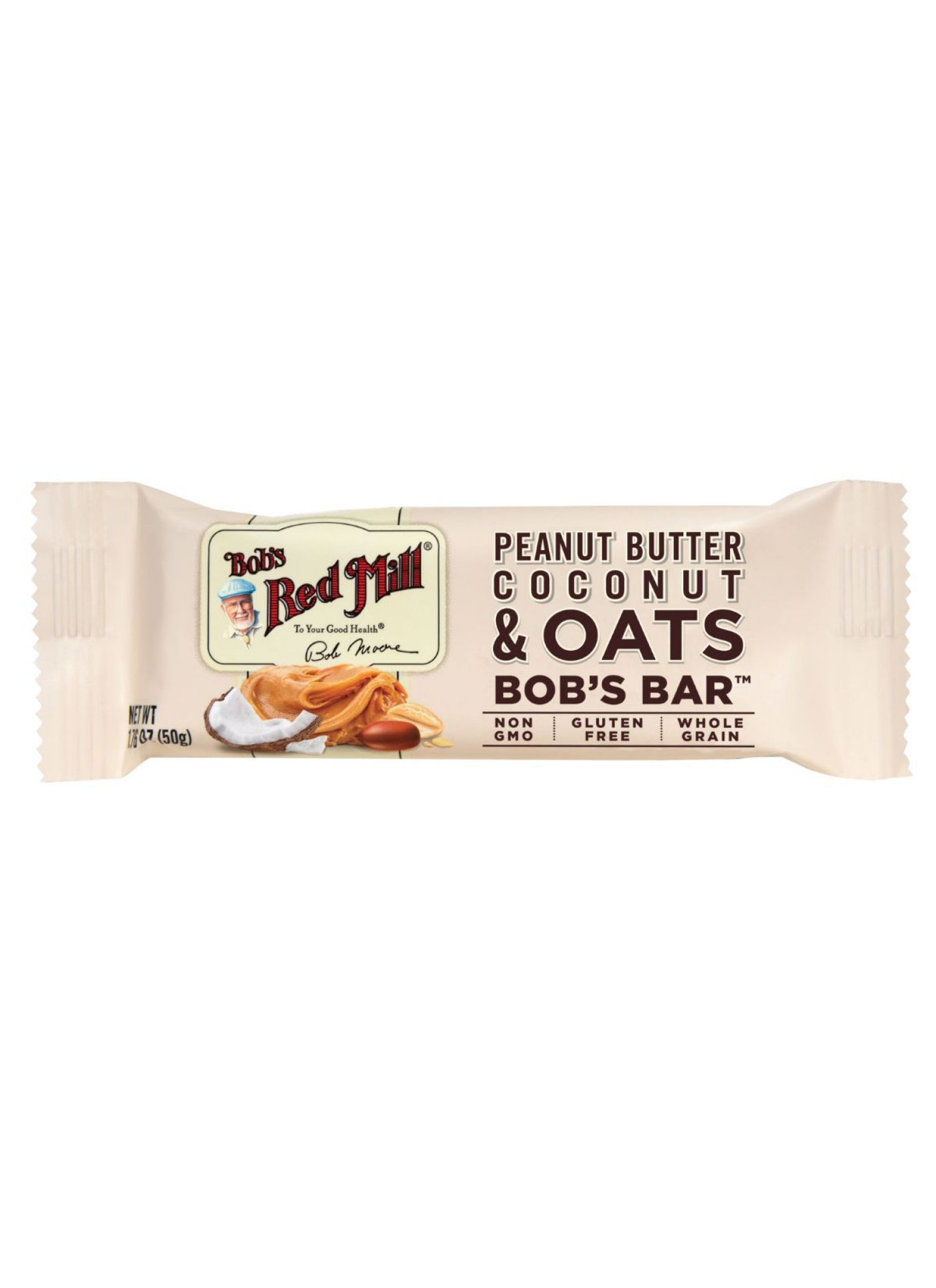 slide 3 of 4, Bob's Red Mill Peanut Butter Coconut & Oats Bob's Bar 5 - 1.48 oz Bars, 5 ct