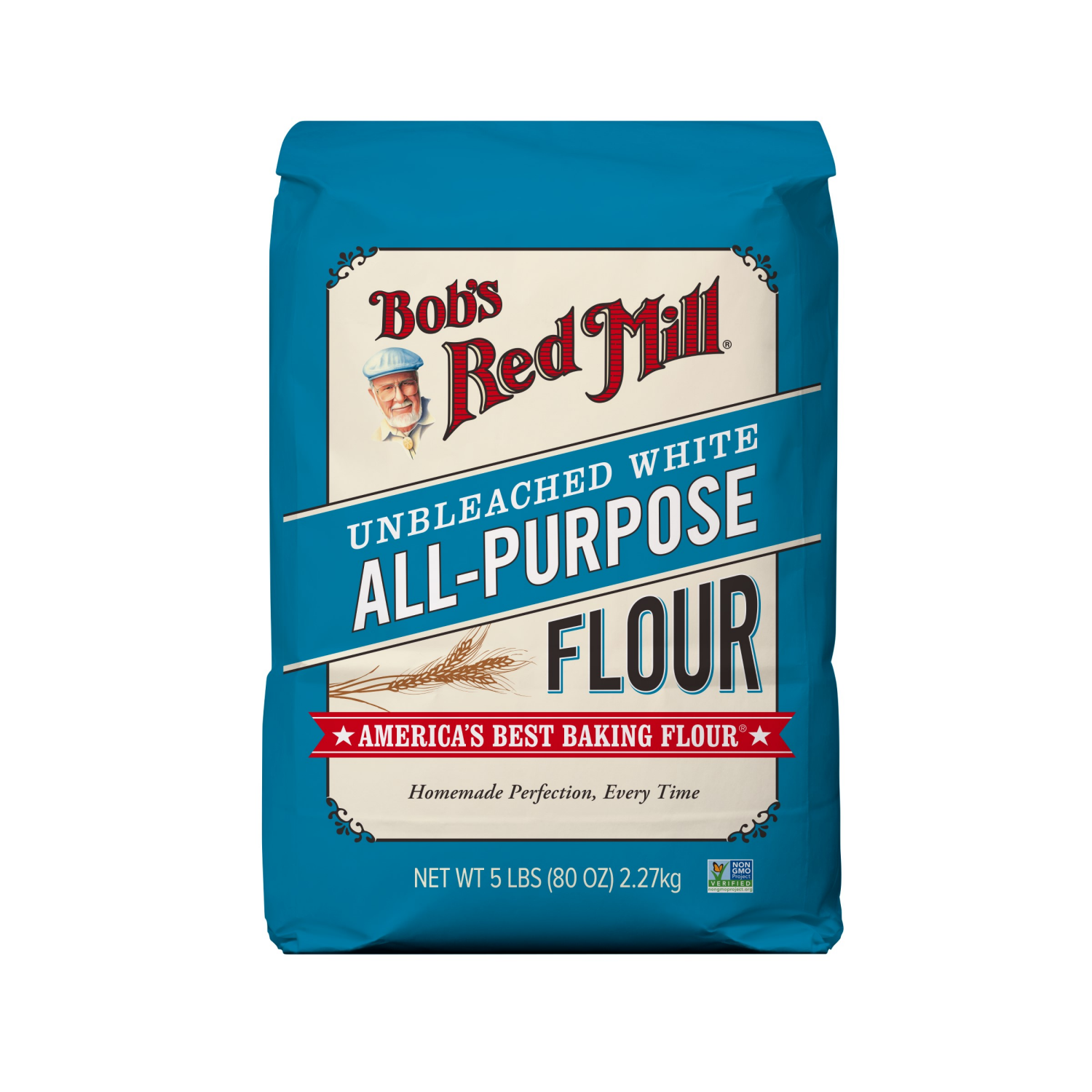 slide 1 of 2, Bob's Red Mill White Unbleached All-Purpose Flour - 5 lb, 5 lb