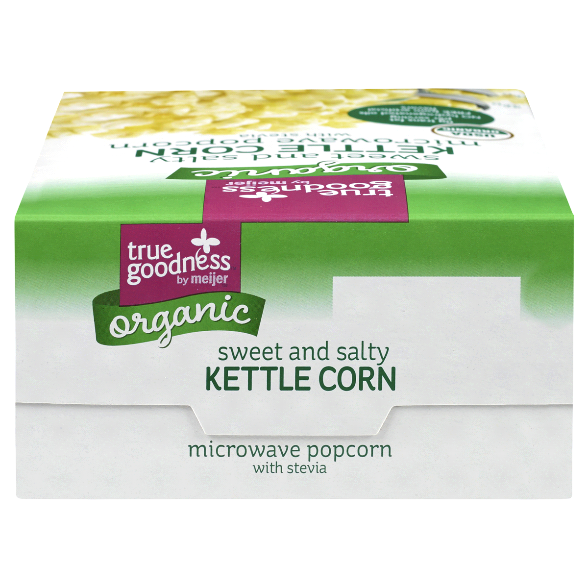 slide 5 of 6, True Goodness Organic Microwave Popcorn, Sweet & Salty Kettle Corn, 3 ct