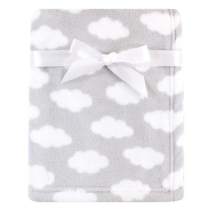 slide 1 of 1, Luvable Friends Cloud Fleece Baby Blanket - Grey, 1 ct