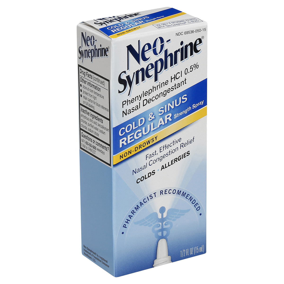 slide 6 of 7, Neo-Synephrine Cold And Sinus Regular Strength Nasal Spray, 0.5 fl oz