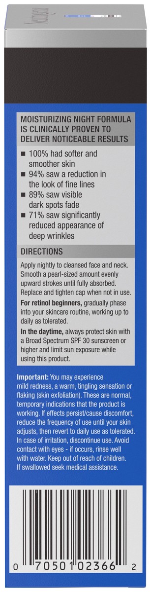 slide 7 of 9, Neutrogena Ageless Intensives Anti-Wrinkle Retinol Face Cream with Hyaluronic Acid, Night Facial Moisturizer Cream with Retinol, Vitamin E, Glycerin, Hyaluronic Acid & Shea Butter, 1.4 oz, 1.4 oz