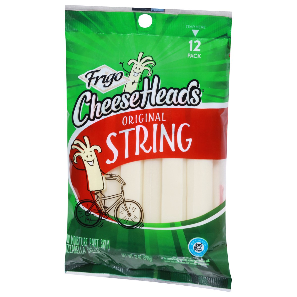 slide 3 of 9, Frigo Cheese Heads String Cheese, 12 oz