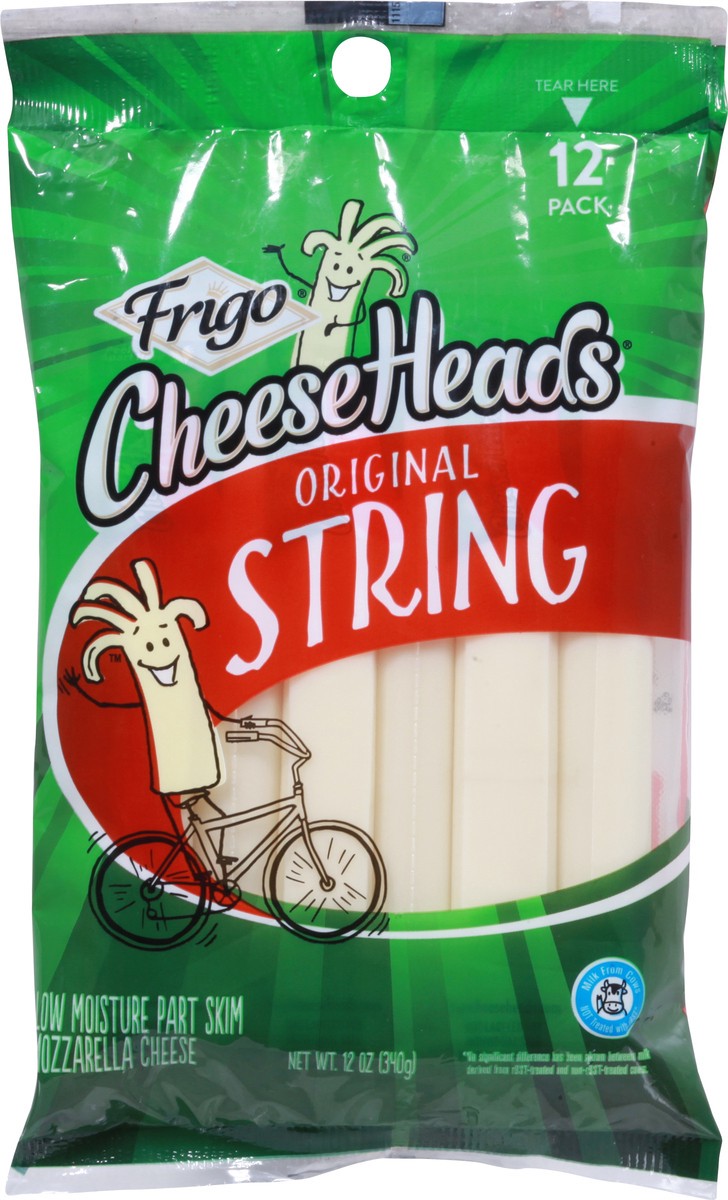 slide 6 of 9, Frigo Cheese Heads String Cheese, 12 oz