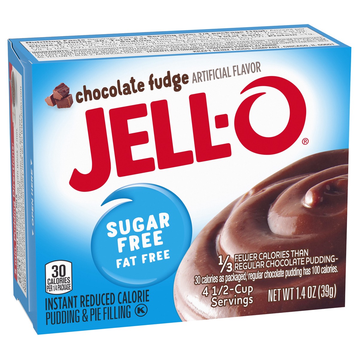 slide 7 of 9, Jell-O Sugar Free Chocolate Fudge Instant Pudding Mix, 1.4 oz Box, 1.4 oz