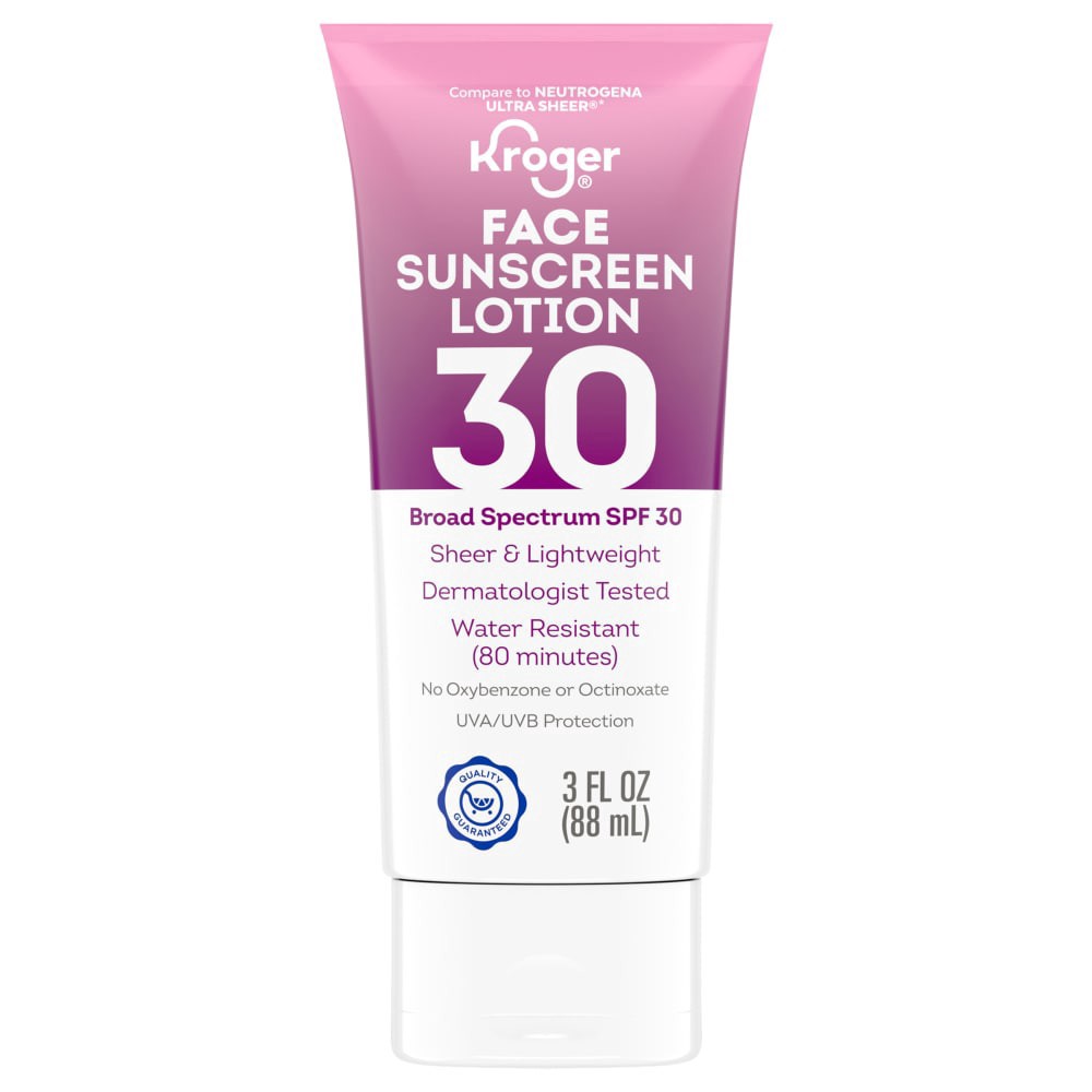 slide 1 of 1, Kroger® Sheer Sunscreen SPF 30, 3 fl oz