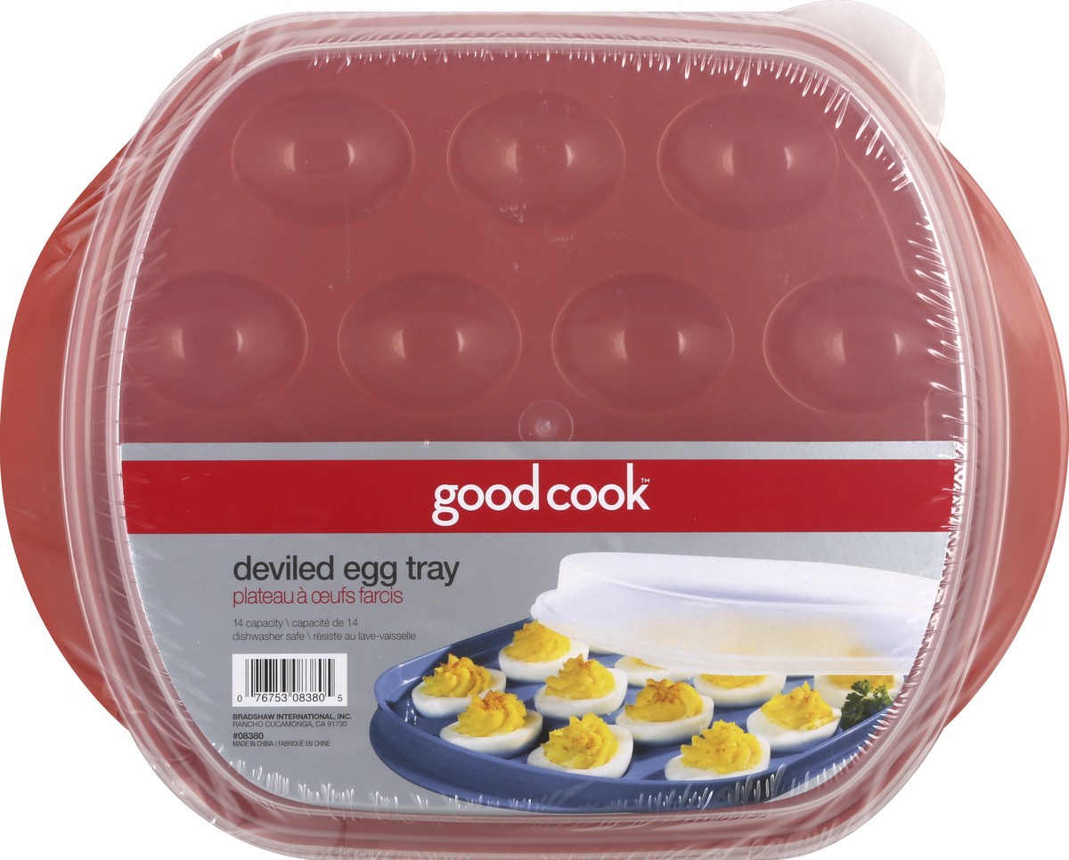 slide 1 of 3, Good Cook W/Cover Deviled Egg Tray, 1 ct