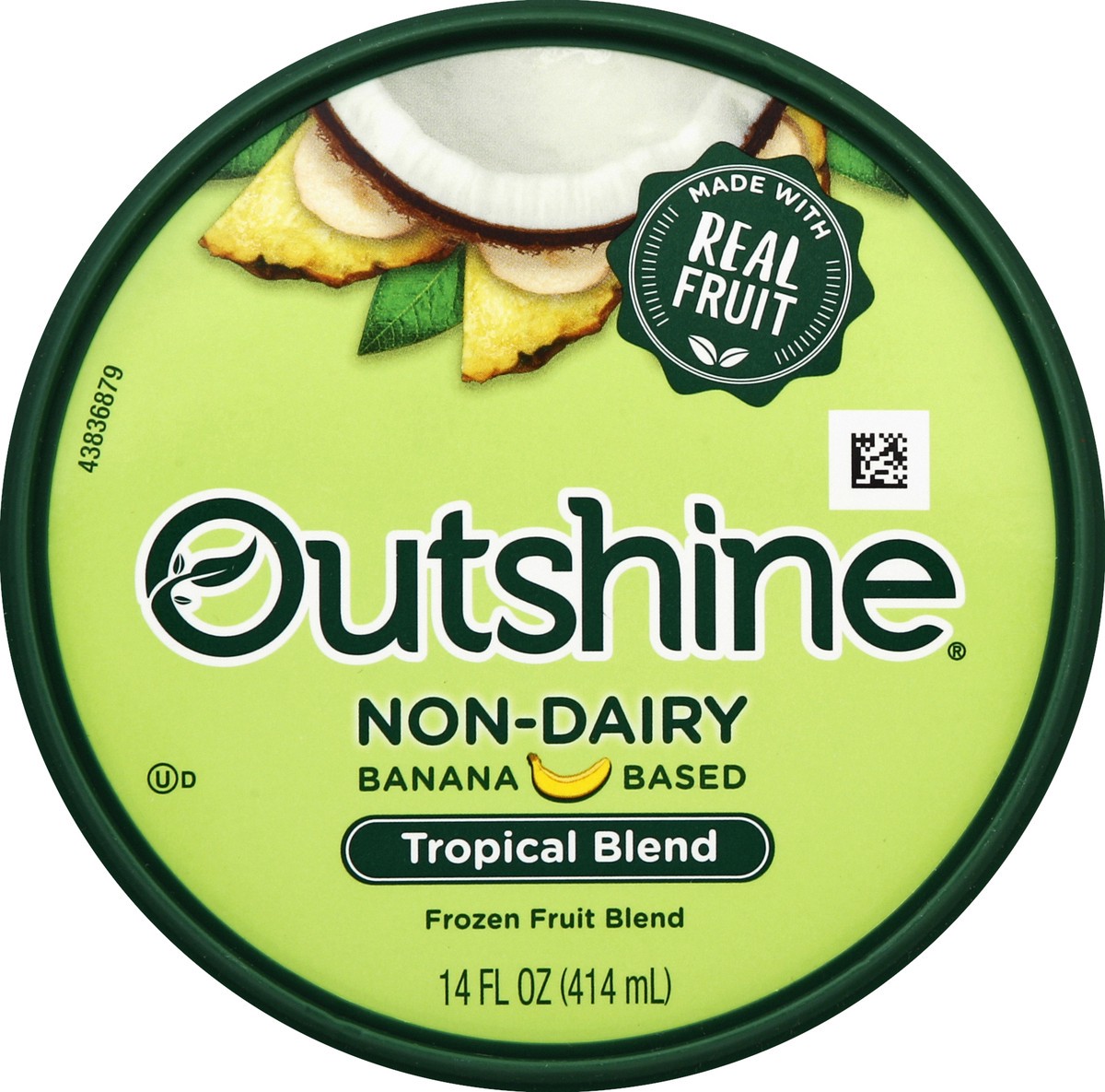 slide 2 of 3, Outshine Non Dairy Tropical Blend, 14 fl oz