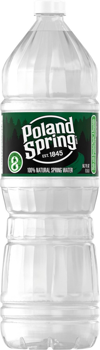 slide 4 of 7, POLAND SPRING Brand 100% Natural Spring Water, 50.7-ounce plastic bottle, 50.7 oz