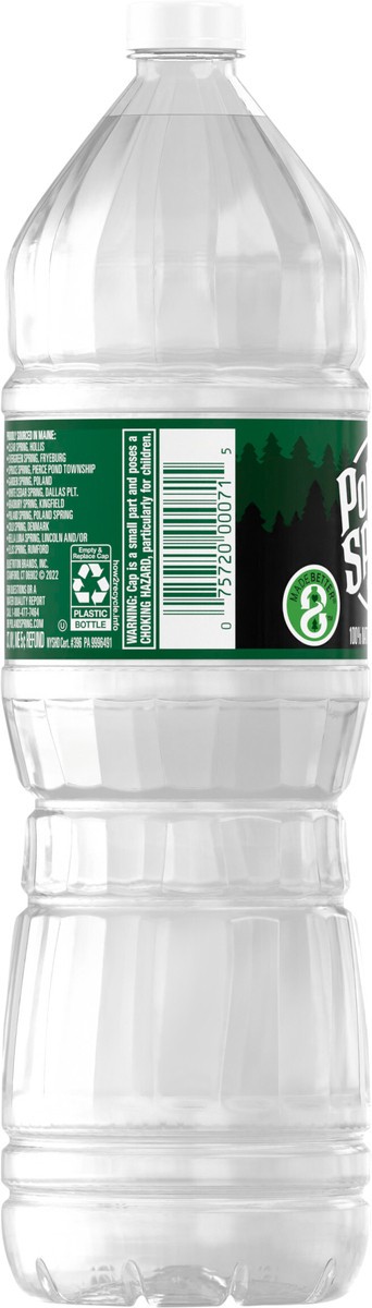 slide 7 of 7, POLAND SPRING Brand 100% Natural Spring Water, 50.7-ounce plastic bottle, 50.7 oz