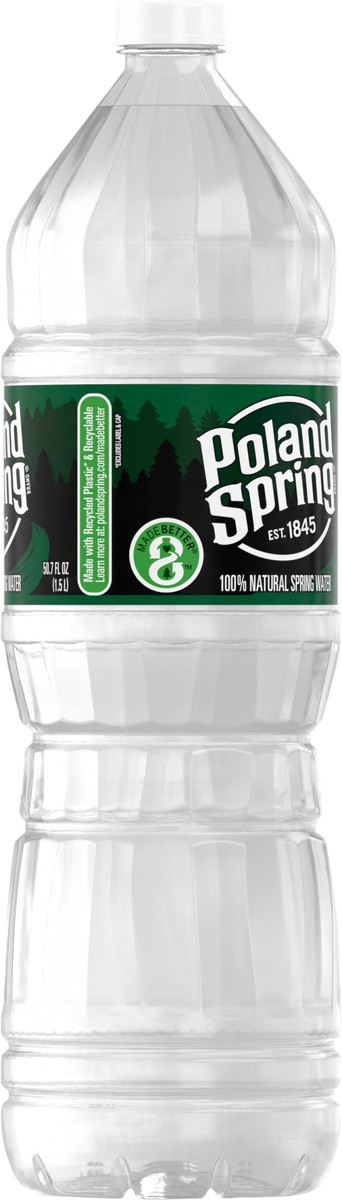 slide 5 of 7, POLAND SPRING Brand 100% Natural Spring Water, 50.7-ounce plastic bottle, 50.7 oz