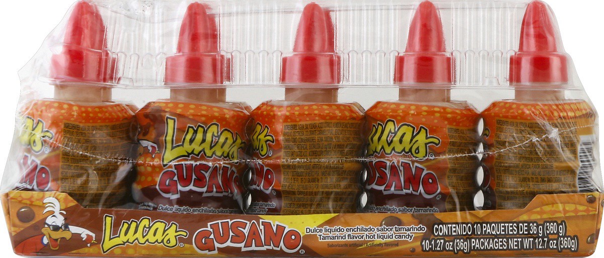 slide 2 of 3, Lucas Gusano Tamarindo Candy, 10 ct