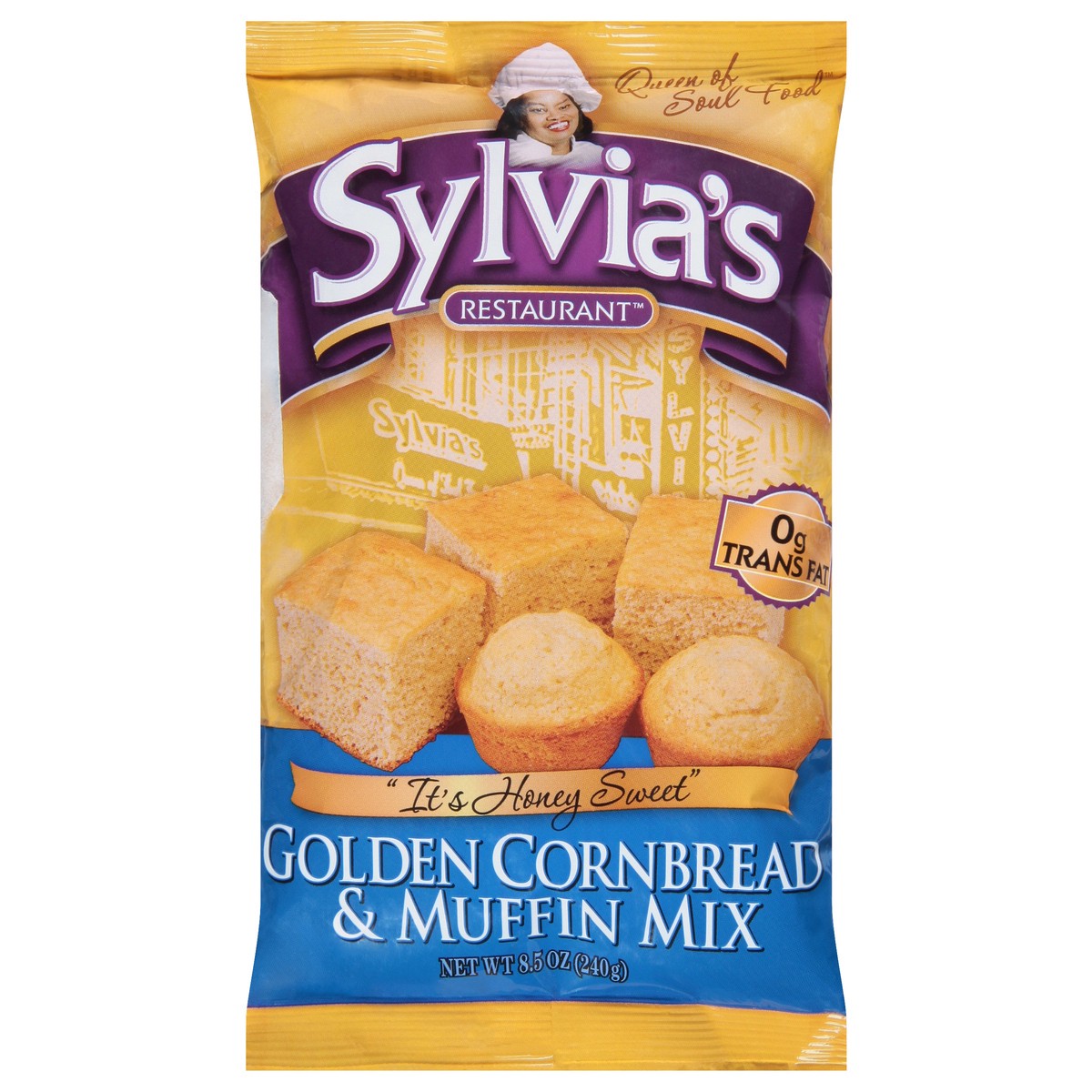 slide 1 of 9, Sylvia's Golden Cornbread & Muffin Mix, 8.5 oz