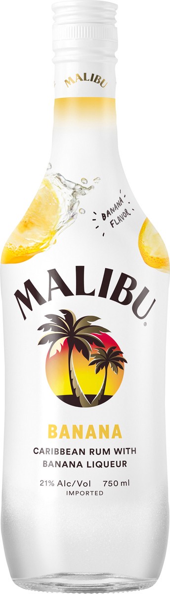 slide 3 of 3, Malibu Tropical Banana Rum, 750 ml