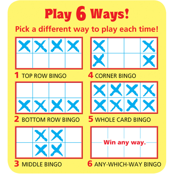 slide 5 of 5, TREND Wipe-Off Bingo Set, Alphabet, Numbers, Colors And Shapes, 1 ct