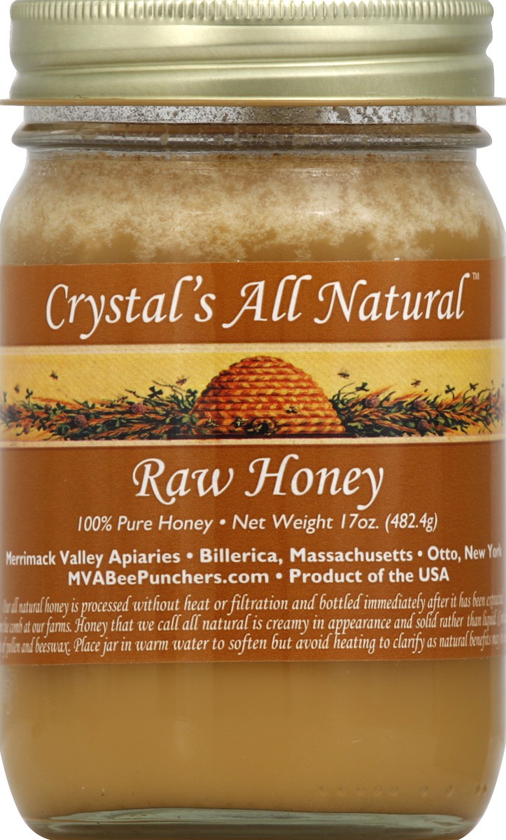 slide 2 of 2, Crystals All Natural Honey 17 oz, 17 oz