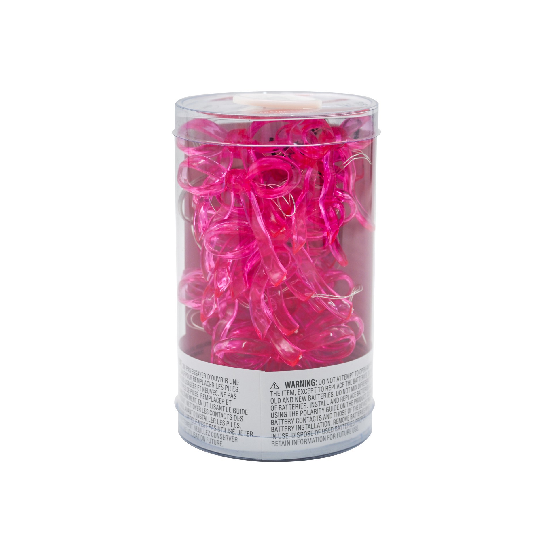 slide 3 of 4, 5.5ft. Pink Bow Icon Led String Lights By Celebrate It, 5.5 ft