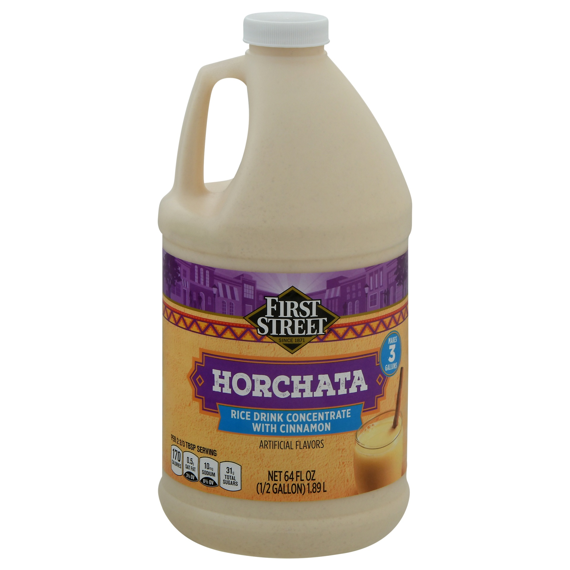 slide 1 of 1, First Street Horchata Rice Drink Concentrate, 64 oz