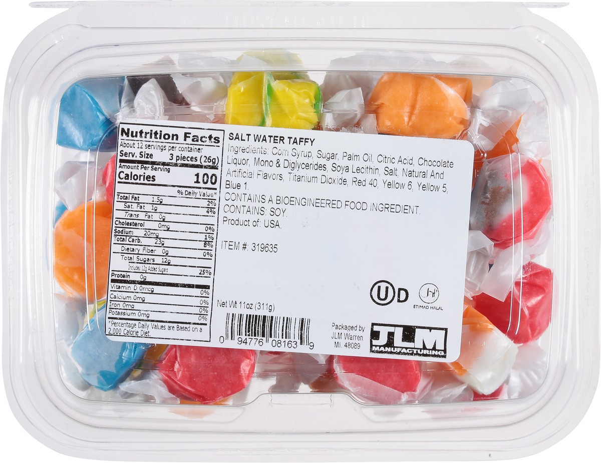 slide 9 of 13, JLM Manufacturing Salt Water Taffy 11 oz, 11 oz