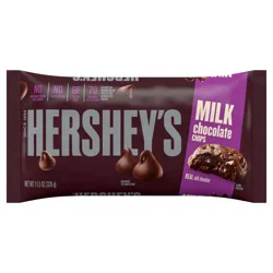 Hershey's Milk Chocolate Baking Chips Bag, 11.5 oz