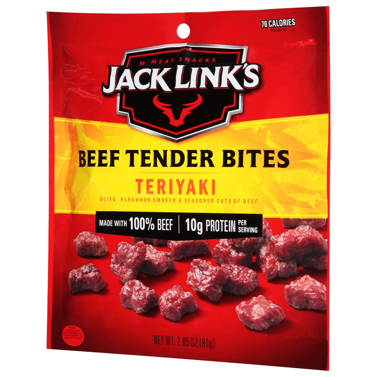 slide 7 of 9, Jack Link's 2.85Oz Jack Links Teriyaki Beef Tender Bites 1/1 Count, 2.85 oz