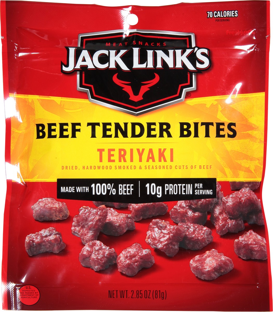 slide 3 of 9, Jack Link's 2.85Oz Jack Links Teriyaki Beef Tender Bites 1/1 Count, 2.85 oz