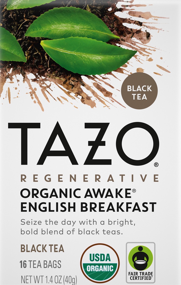 slide 4 of 4, TAZO TB ORG FT Awake 6 16ct, 1.4 oz