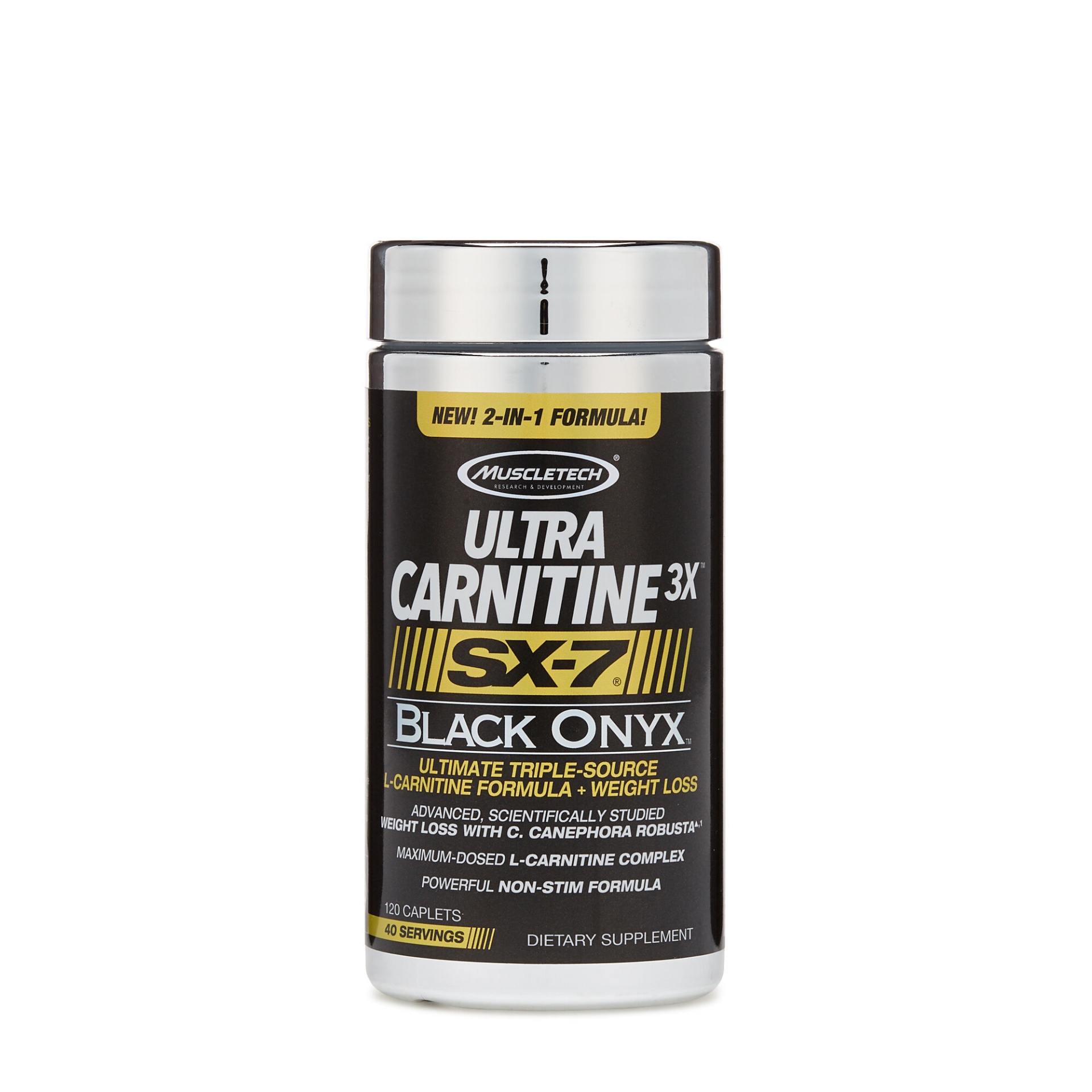 slide 1 of 1, MuscleTech Ultra Carnitine 3X SX-7 Black Onyx, 120 ct