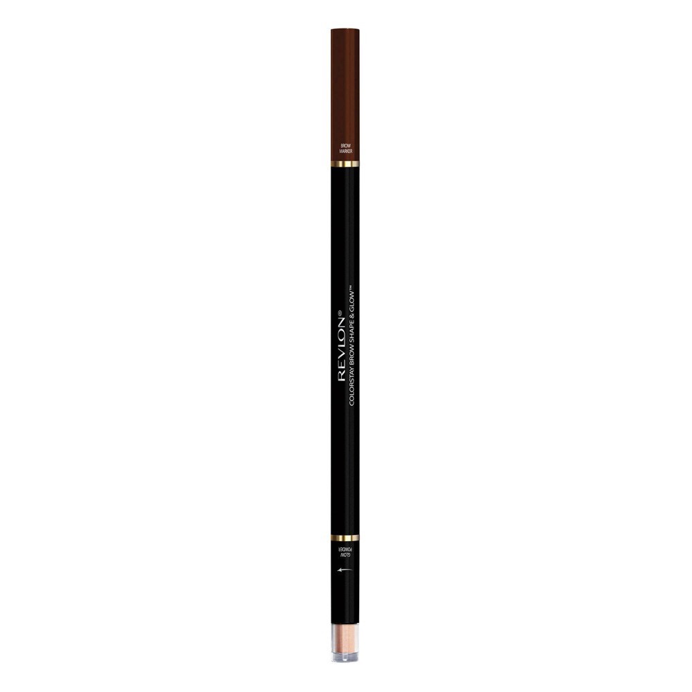 slide 3 of 7, Colorstay Brow Marker + Highlighter 260 Dark Brown, 0.05 oz