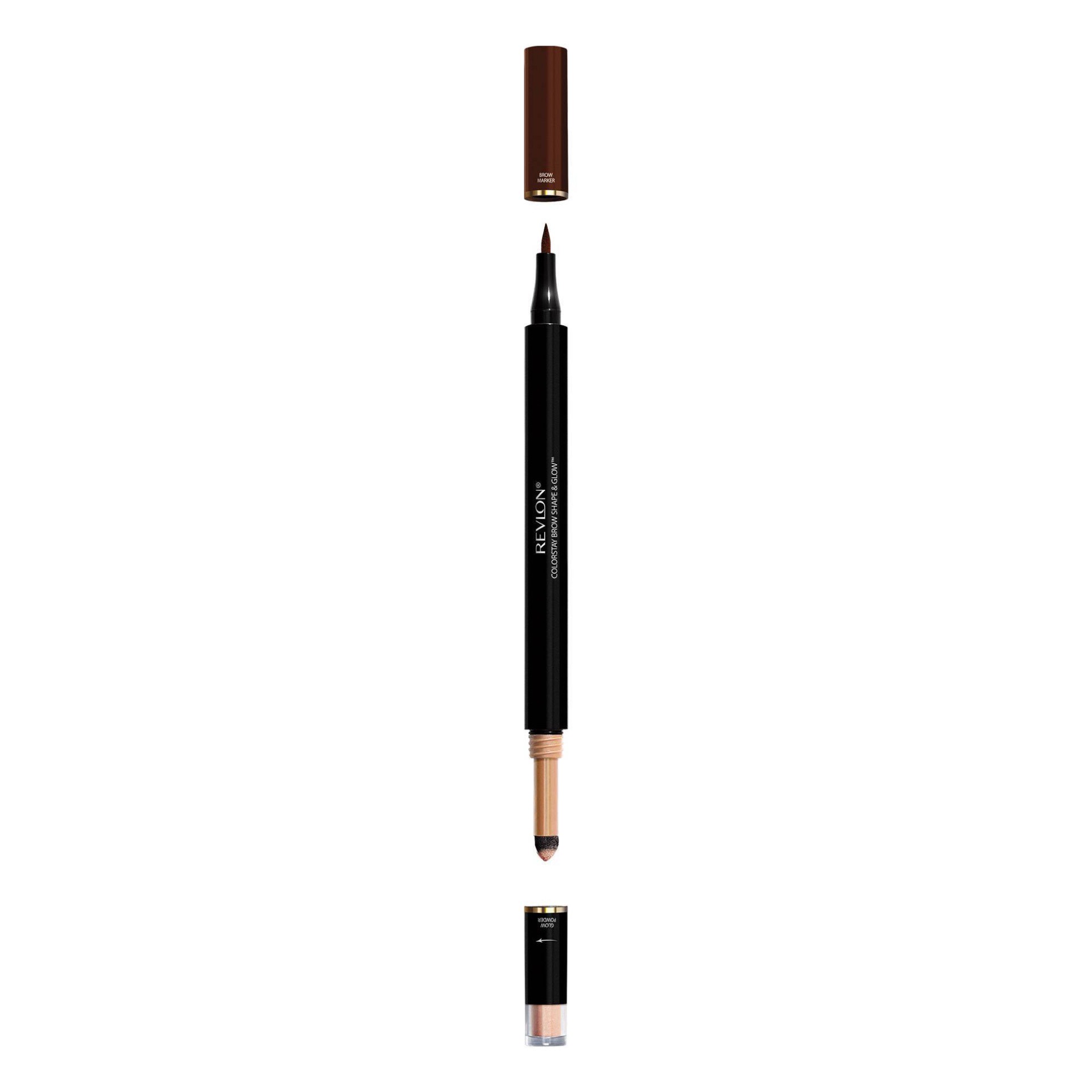 slide 1 of 7, Colorstay Brow Marker + Highlighter 260 Dark Brown, 0.05 oz