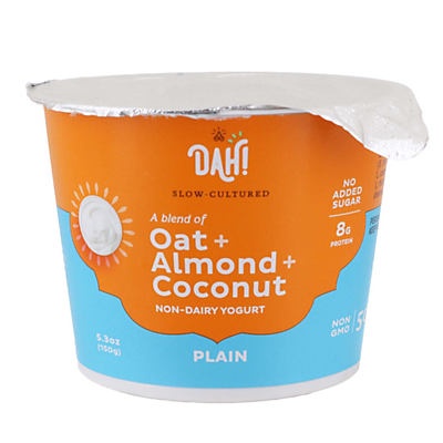 slide 1 of 1, Dahlicious Oat + Almond + Coconut Plain Non-Dairy Yogurt, 5.3 oz