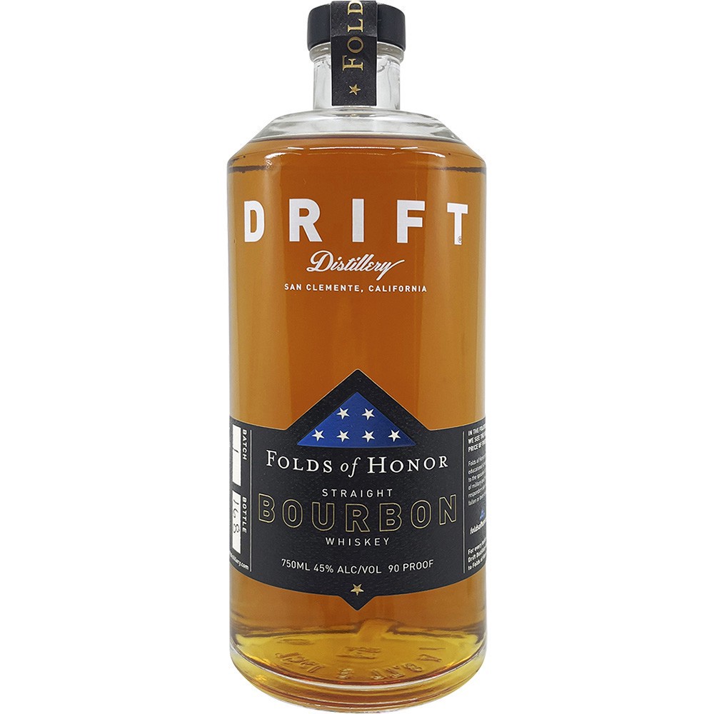 slide 1 of 1, Drift Distillery Drift Folds Of Honor Straight Brbn, 750 ml