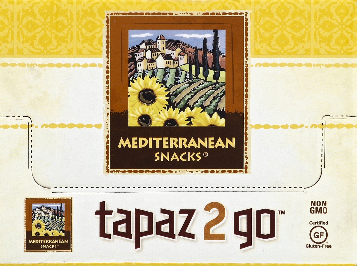 slide 4 of 4, Mediterranean Snacks Tapaz 2 Go Lentil Crackers With Roasted Garlic Hummus, 3.6 oz