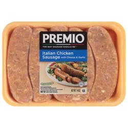 Premio Italian Chicken Sausage with Cheese & Garlic 14 oz