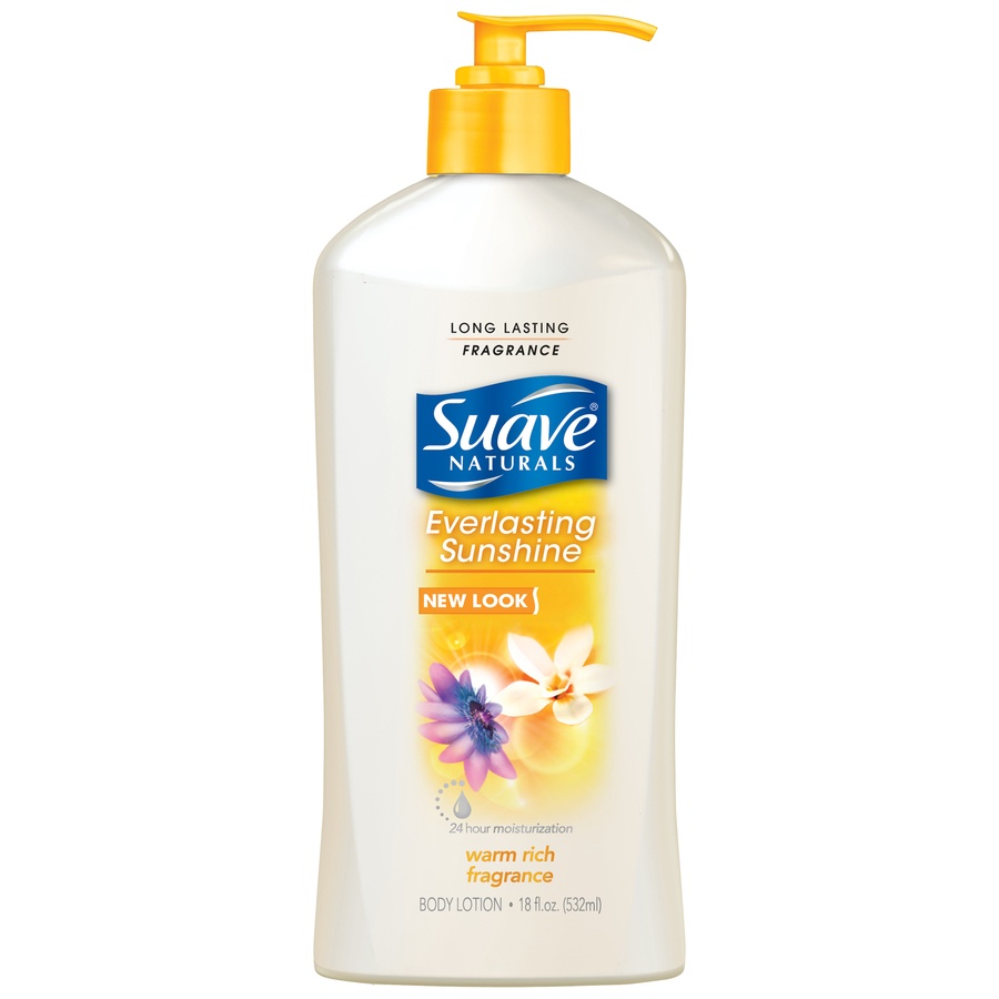 slide 1 of 1, Suave Body Lotion, Everlasting Sunshine, 18 oz