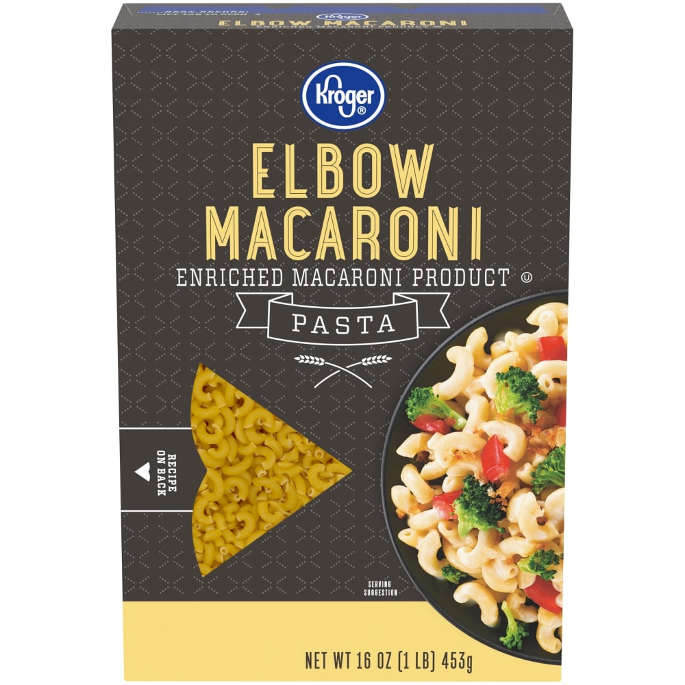 slide 1 of 1, Kroger Enriched Elbow Macaroni, 16 oz