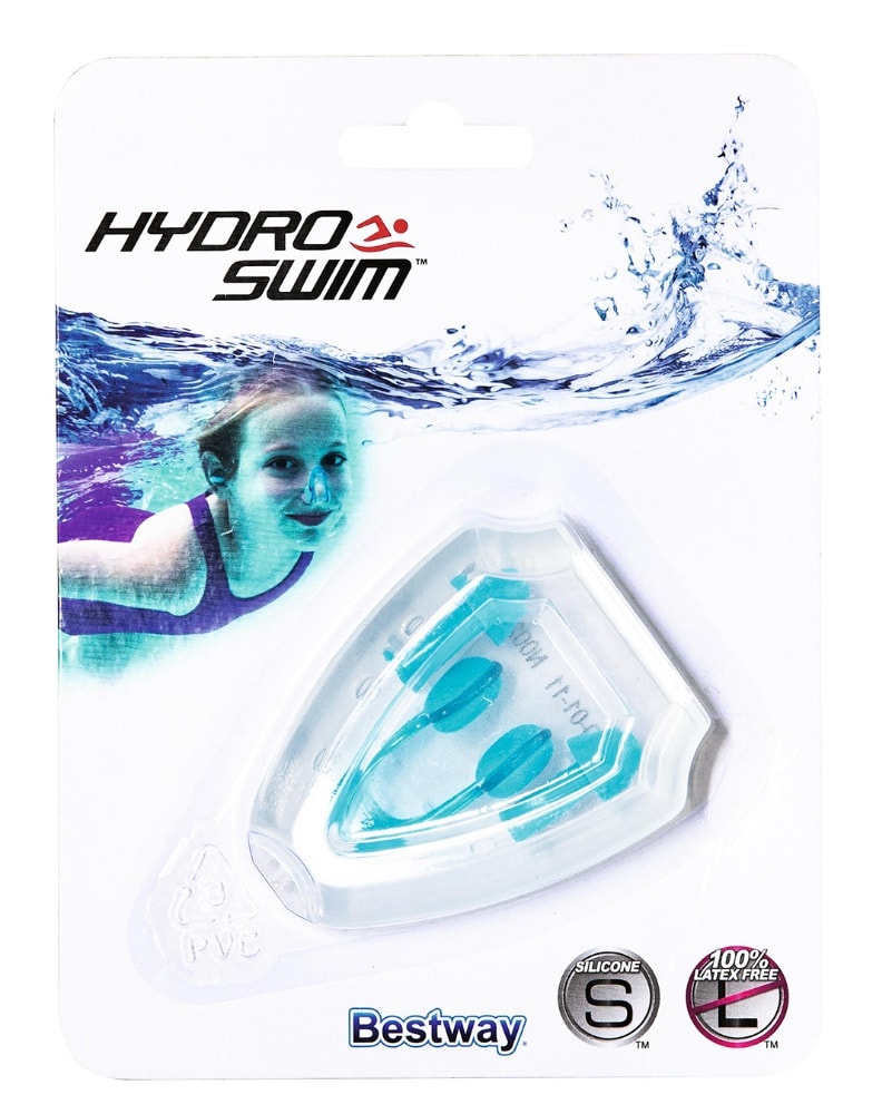 slide 1 of 1, Bestway Hydro Swim Silicone Nose Clip & Ear Plug Set, 3 ct