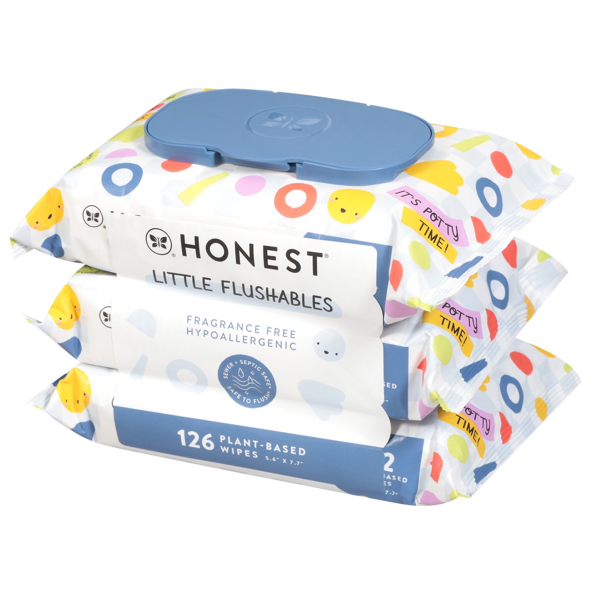 slide 10 of 12, The Honest Company Toddler Flushable Wipes 126ct - 126 CT, 126 ct