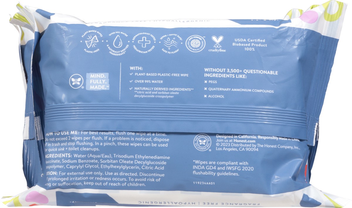 slide 12 of 12, The Honest Company Toddler Flushable Wipes 126ct - 126 CT, 126 ct