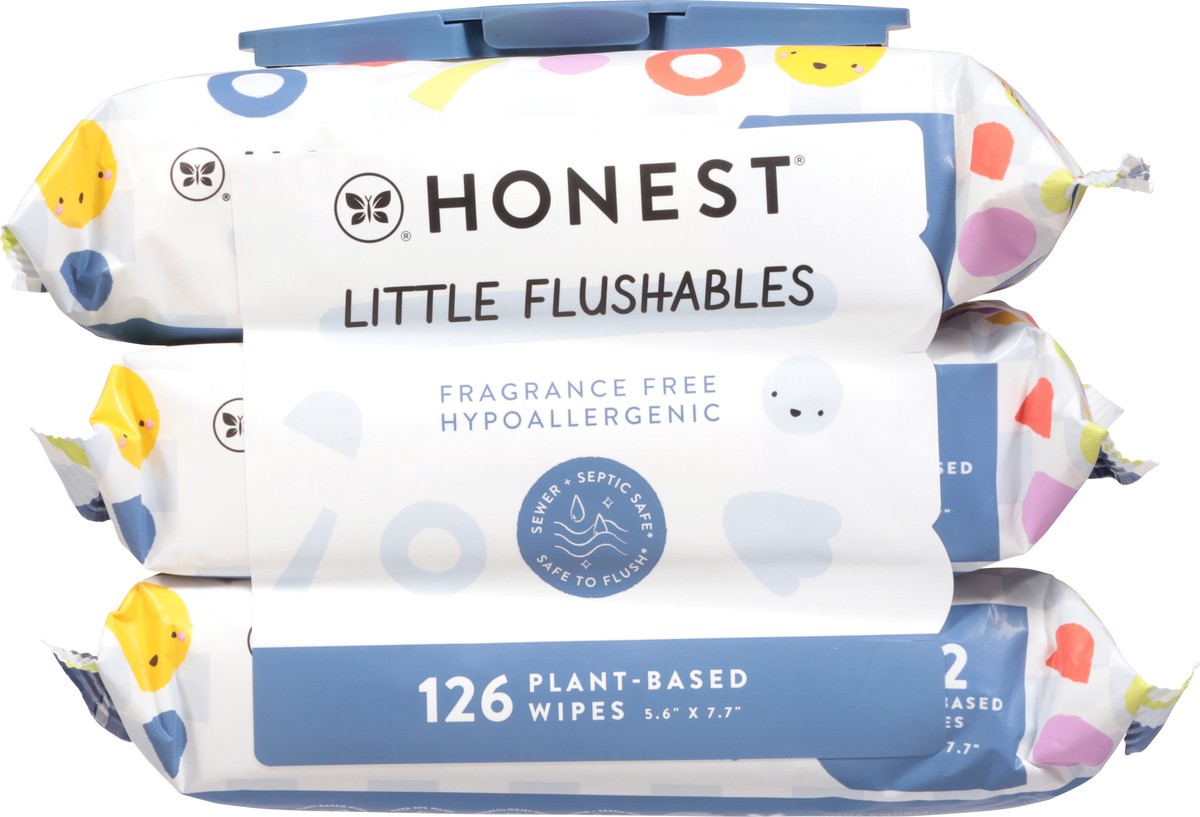 slide 3 of 12, The Honest Company Toddler Flushable Wipes 126ct - 126 CT, 126 ct