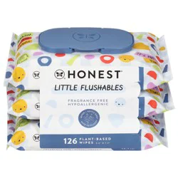 The Honest Company Toddler Flushable Wipes 126ct - 126 CT